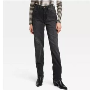 Universal Thread High-Rise 90s Straight Jean, Black, Size 2R